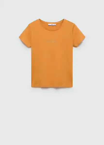 Camiseta Chalapi Negro Talla M Mujer Mango