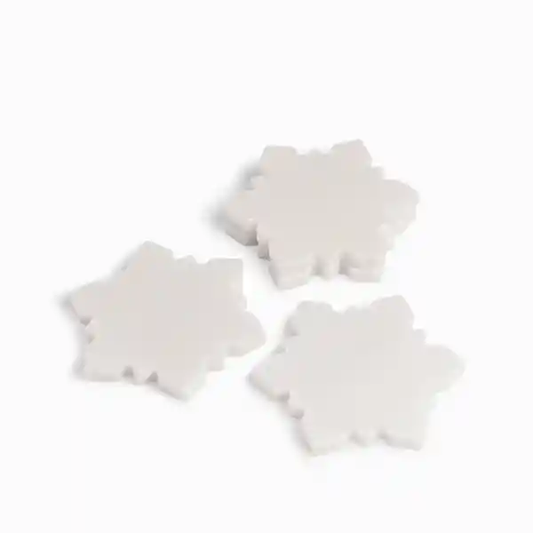 Set Porta Vaso Snowflake Mármol Ambiente Gourmet