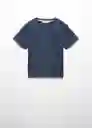 Camiseta Basic6 Navy Talla 14 Niños Mango