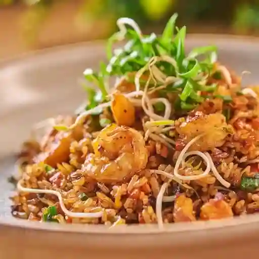 Arroz de camarón al wok+ coca cola 250ml