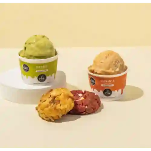 2 Helados potecito  2 galletas