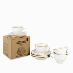 Set Pocillo y Plato Arena Ambiente Gourmet