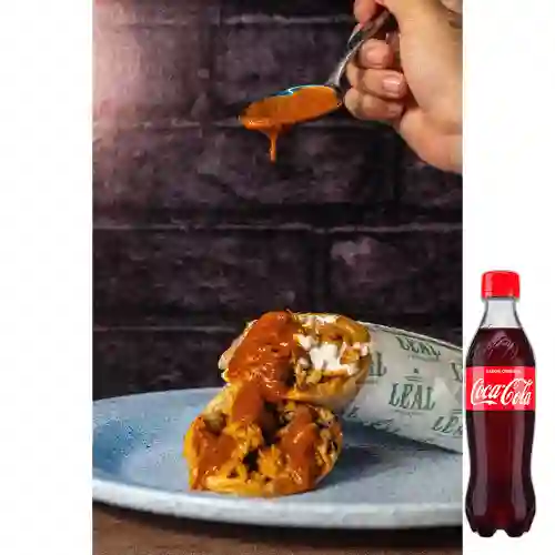 Combo Burrito de Pollo Pastor +Cocacola Orig 400ml