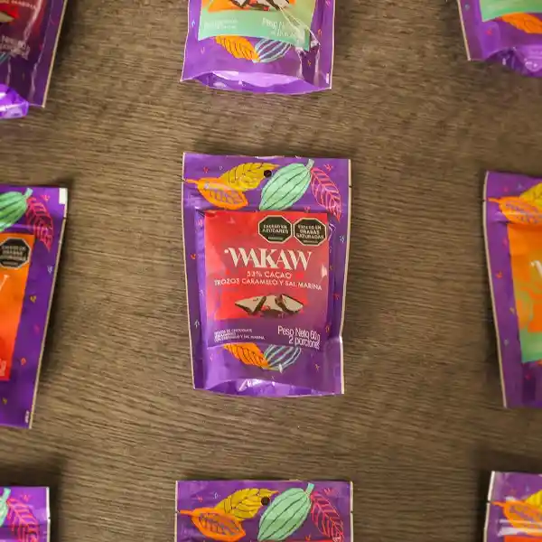 Wakaw Trozo de Chocolate Con Café y Sal Marina