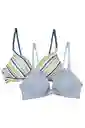 Lili Pink Pack Brasier Teen Algodón Copa A Talla 32A Ref.TT129