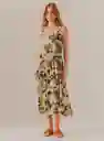 Vestido Manga Sisa Mujer L - Flores