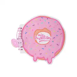 Cuaderno Mini en Forma Dona 80 Hojas Serie Mis Pastelitos Miniso