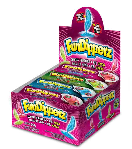Fundipperz Gomita con Gel Ácido Sabor Frutilla Morango