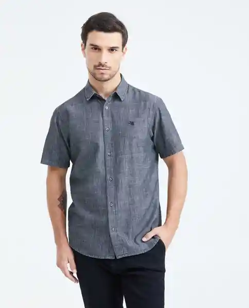 Camisa Denim Negro Noche Ultraoscuro M Chevignon