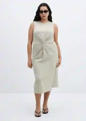 Vestido Fertina Piedra Talla L Mujer Mango