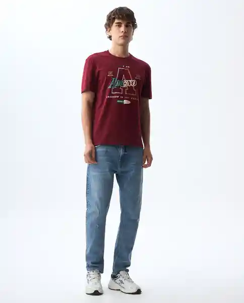 Camiseta Hombre Rojo Talla L 841G004_ROJ191930 Americanino