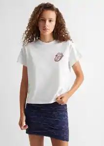 Camiseta Rollingt Off White Talla 22 Teen Niñas Mango