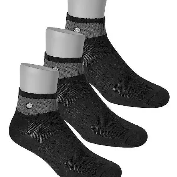 Punto Blanco Calcetines Corto Hombres Negro Talla 10-12