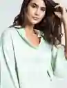 Camisa Membe Mujer Verde Daikon Claro Talla L 511F344 Naf Naf