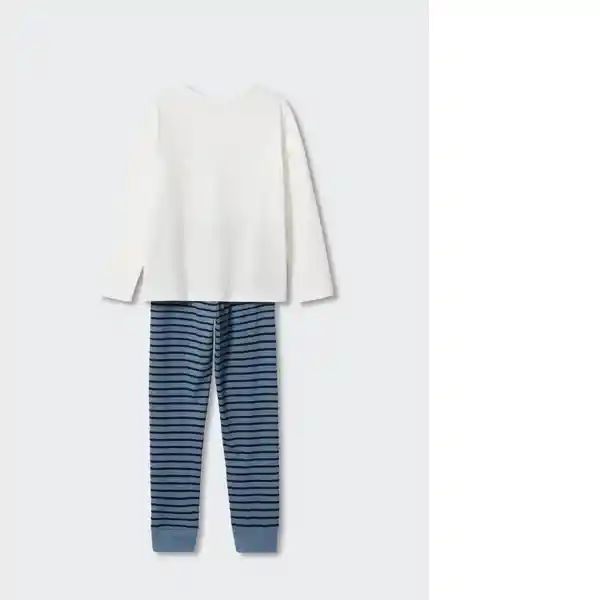 Pijama Pack Weekend Offwhite Talla 06 Niños Mango