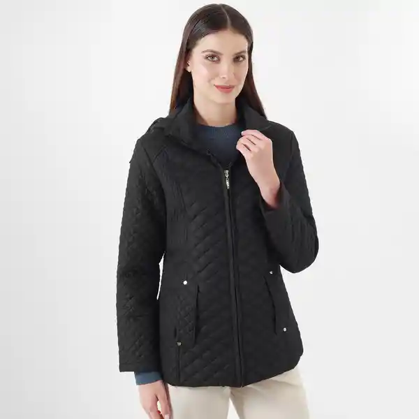 Chaqueta Cuello Alto Manga Larga Negro Talla S 725903