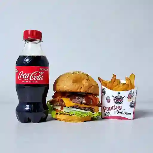 Combo hamburguesa doble carne