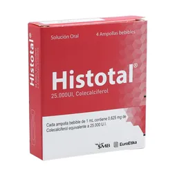 Histotal Vitamina D3 Solución Bebible (0.625 mg/25000 UI)