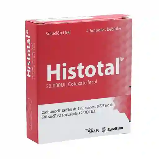 Histotal Vitamina D3 Solución Bebible (0.625 mg/25000 UI)