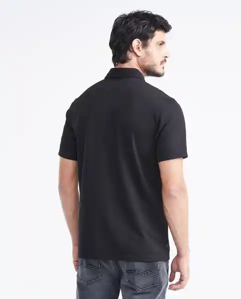 Camiseta Polo Negro Sombrío Ultraoscuro T. XL Chevignon