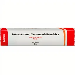 Betametasona Genfar 0.04 G/Clotrimazol 1.0 G/Neomicina 0.5 G Antimicótico En Crema