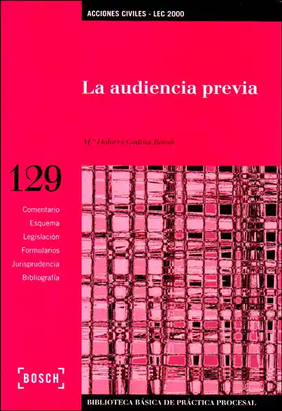 La Audiencia Previa (Incluye Cd) - M. Dolores Codina Rossà