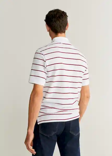 Mango Camiseta Polo Reara6 Blanco Talla L
