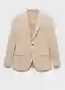 Blazer Americana Verner Beige Talla 50 Hombre Mango