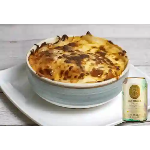 Combo Lasagna Especial + Club Colombia Dorada 330 ml
