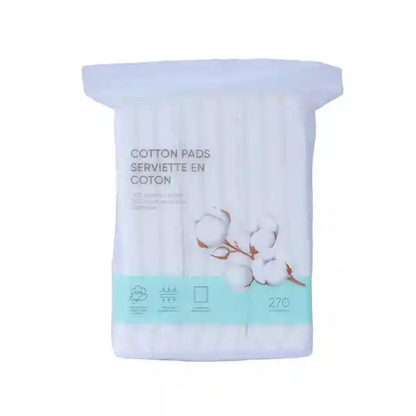 Almohadilla de Algodón de Borde Cosido Miniso