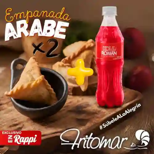 2 Empanadas Árabes + 1 Kola Román