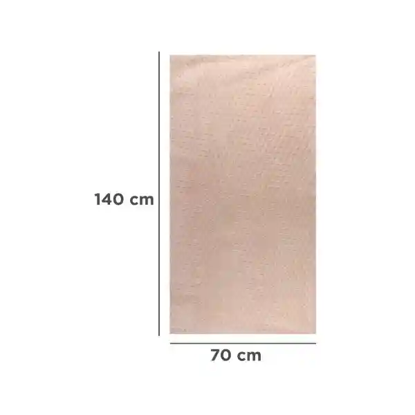 Toalla Baño Microfibra Diseño Relieve Café 140 cm x 70 cm Miniso