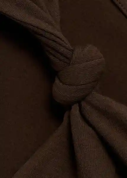 Top Bea Marrón Talla XS Mujer Mango