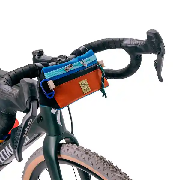 Topo Designs Bolso Mini Para Bicicleta Color Azul /Clay