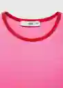 Camiseta Zanic Rosa Talla L Mujer Mango