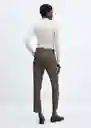 Pantalón Warm Gris Talla 38 Mujer Mango