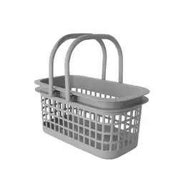 Cesta de Almacenamiento Con Asa Serie Gris Miniso