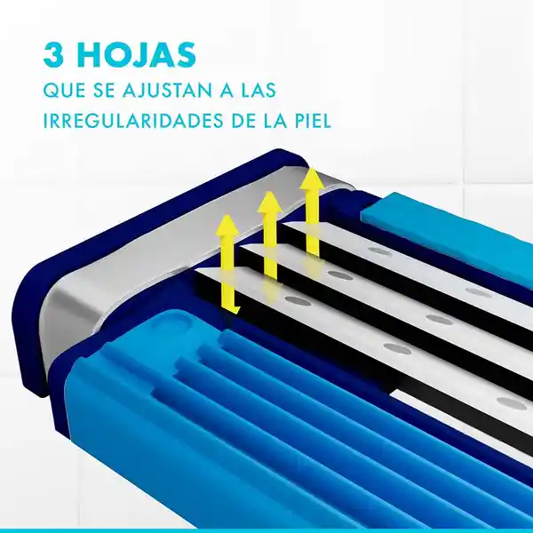 GILLETTE Prestobarba 3 Fresh Cuchilla de Afeitar con Eucalipto Máquina de Afeitar Hombre Desechable Afeitada Refrescante Afeitadora para Barba 2 Uds