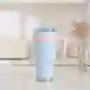 Vaso de Doble Pared Con Pitillo y Asa Azul 1240 mL Miniso