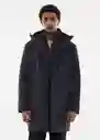 Abrigo Parka Space Navy Talla XXL Hombre Mango