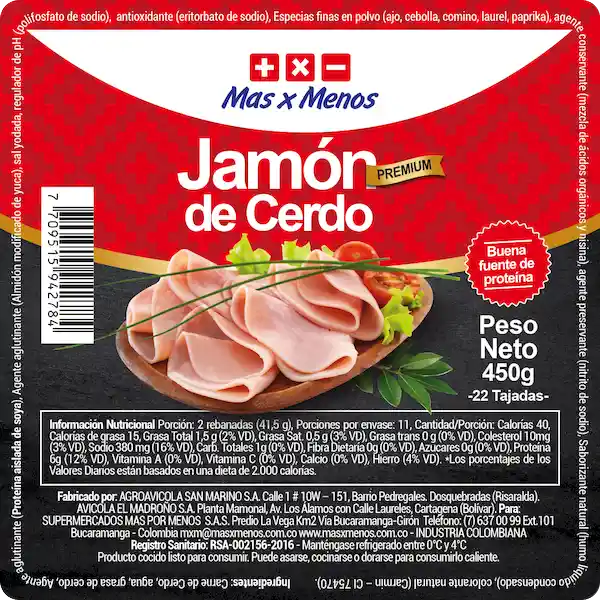 Mas x Menos Jamón Premium