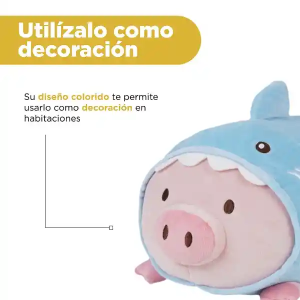 Peluche 13In Gigi Con Disfraz de Tiburón Mini Family Miniso