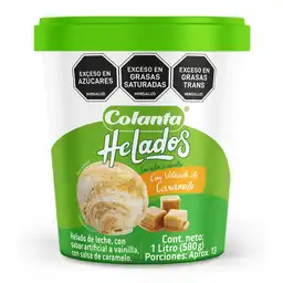 Helado Veteado de Caramelo Colanta x 1 L