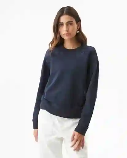 Buzo Embroidered Femenino Azul Dark Ultraoscuro T. M Chevignon