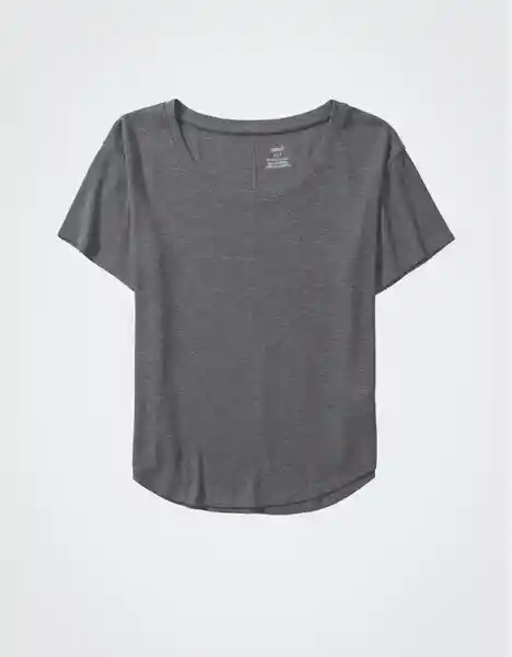 Camiseta de Pijama Aerie Gris Talla X-Small American Eagle