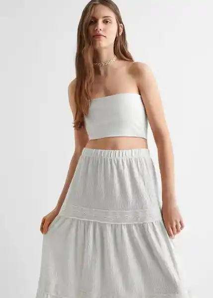 Falda Campo Off White Talla 18 Mango Teen Girl Mango