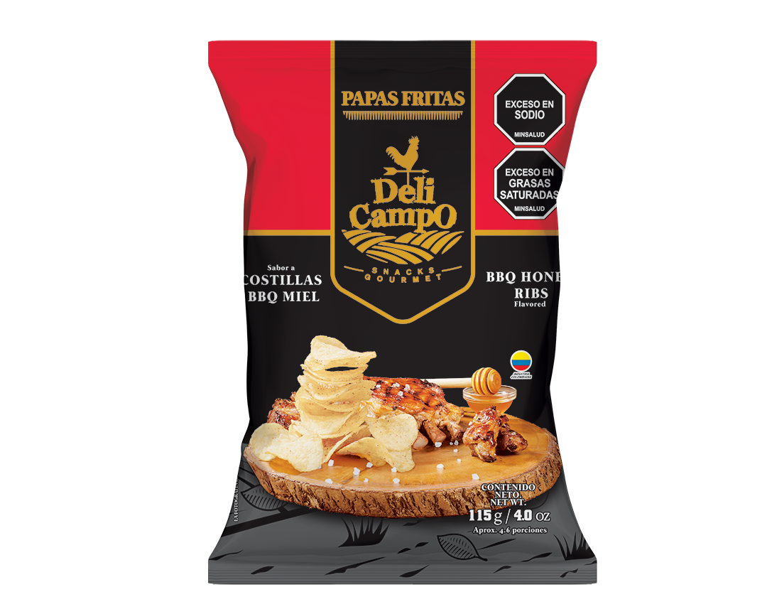 Deli Campo Papa Gourmet Costilla Bbq Miel 115 g