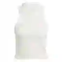 Adidas Camiseta Lng Rib Mujer Blanco M