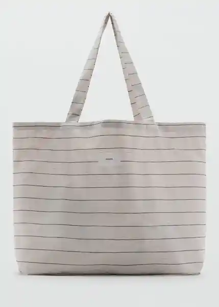Bolso G Rebag3 Crudo Talla 99 Mujer Mango