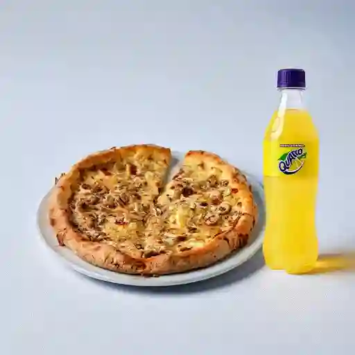 Combo Pizza Champiñones + Quatro 400 ml